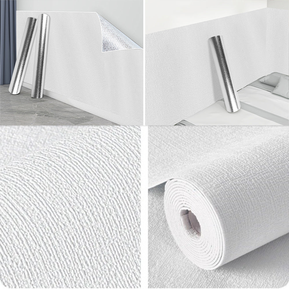 Self Adhesive Wallpaper Linen Effect, Waterproof Peel and Stick Wall Roll image 6