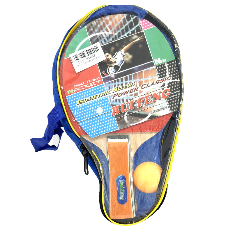 Table Tennis Bats 2 Pack with Ball, Ping Pong Racket Set for Home Play image 1