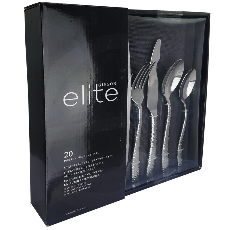 Gibson Elite Ambassador 20 Piece Stainless Steel Flatware Set-0