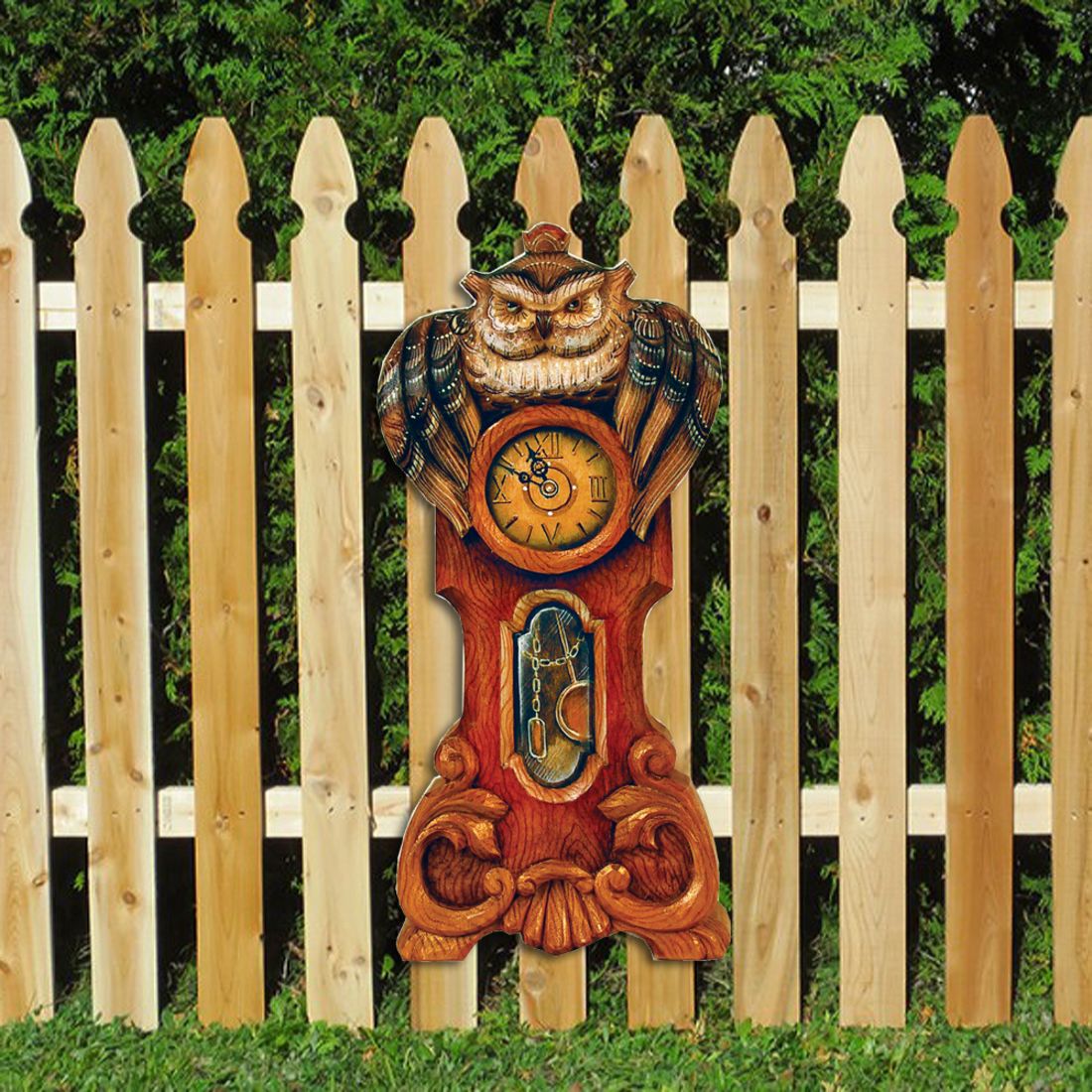 Owl Clock Halloween Door Decor by G. DeBrekht - Thanksgiving Halloween Decor - 8153311H-3