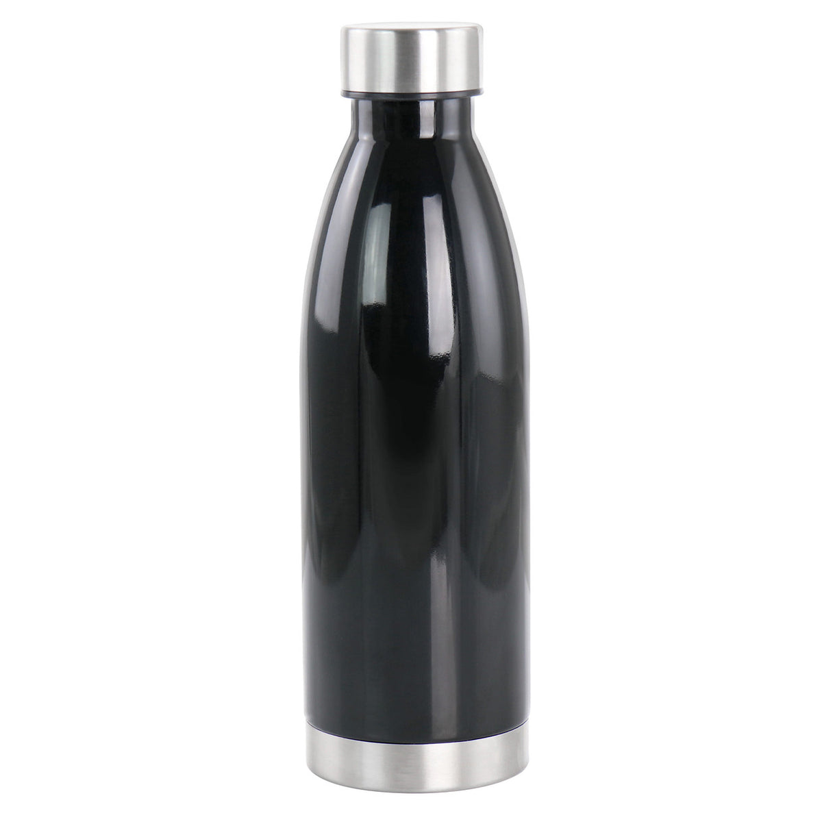 Gibson Home Dunneally 23 Ounce Plastic Water Bottle with Lid in Black-0