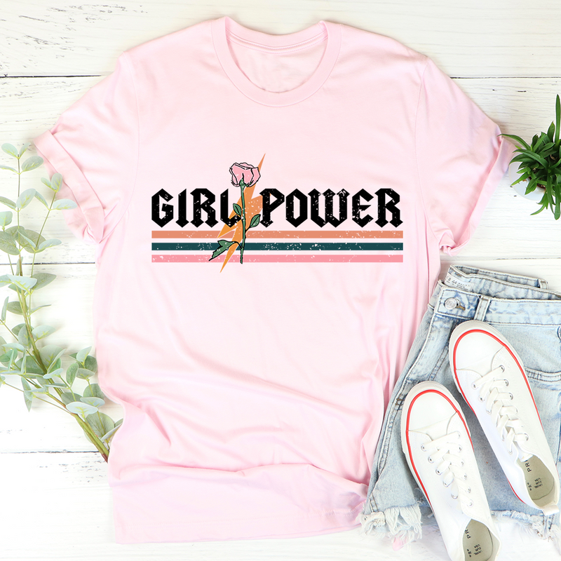 Girl Power Rose T-Shirt-0