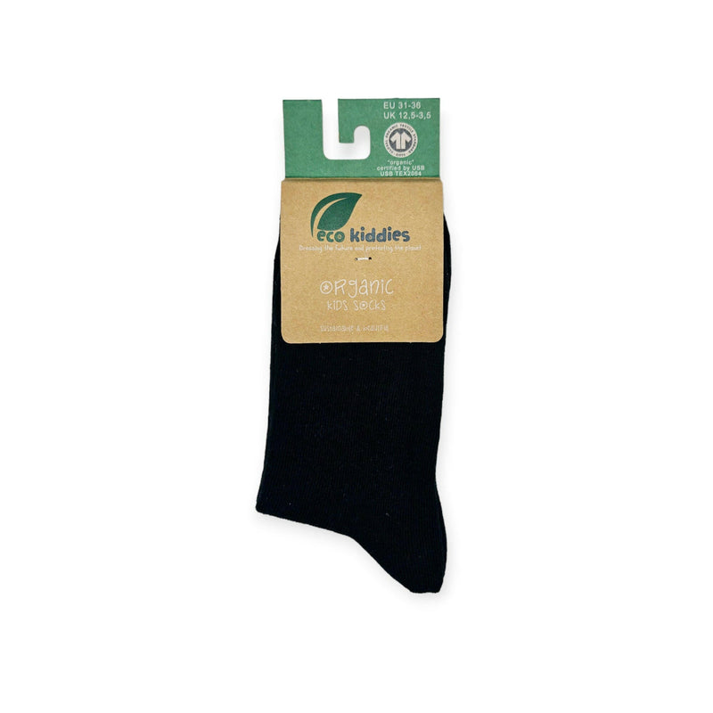 BLACK SCHOOL SOCKS - KIDS (PLAIN SOCKS)