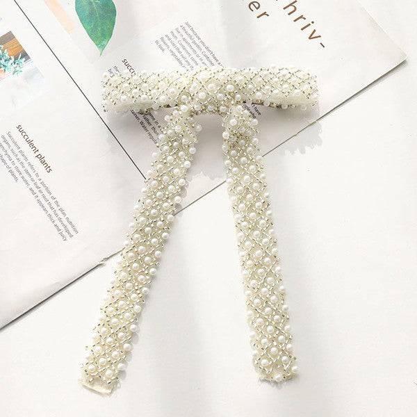 Miss Sparkling |Beaded Hair Bow-1