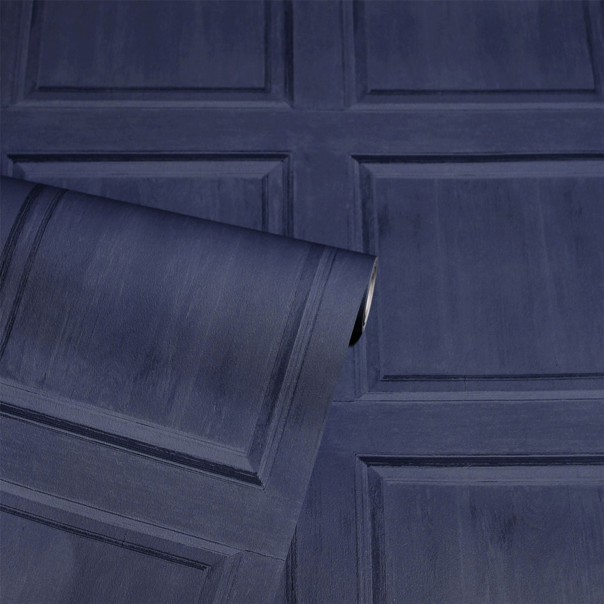 Washed Panel Navy Wallpaper image 4