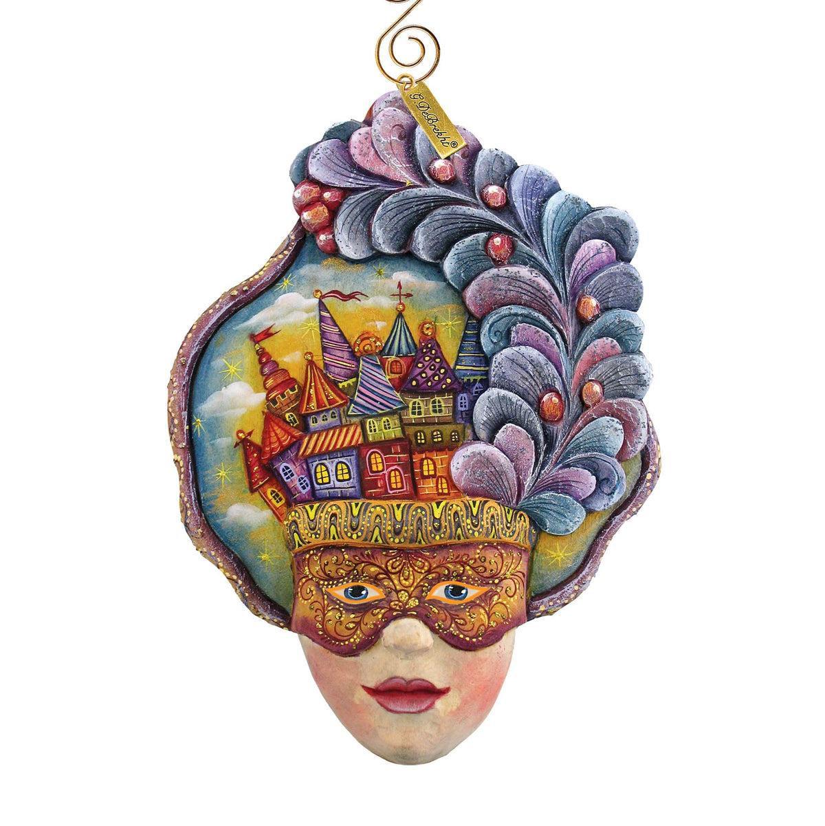 Carnival Mask Halloween  Door Decor by G. DeBrekht - Thanksgiving Halloween Decor - 8161038H-4