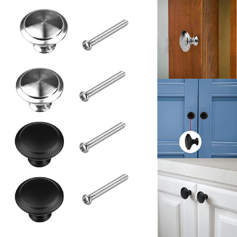 Cabinet Knobs Silver 2 Pack, Stainless Steel Cupboard Drawer Pull Handles image 10