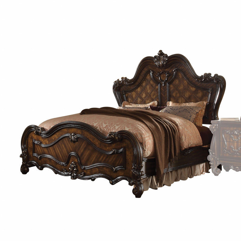 Brown King Bed Frame-0