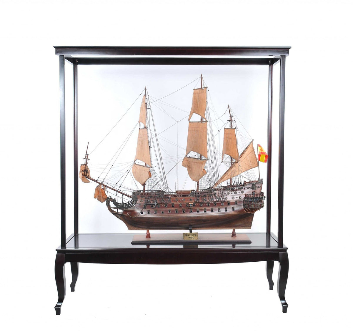 23" Dark Brown Glass Standard Display Stand-2