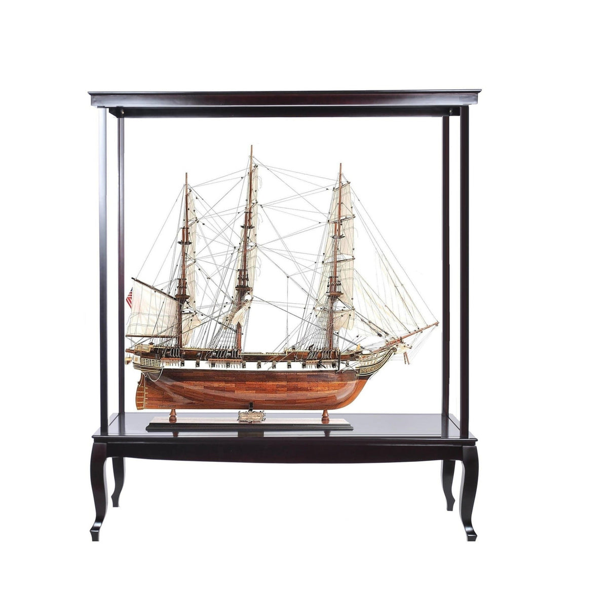 23" Dark Brown Glass Standard Display Stand-3