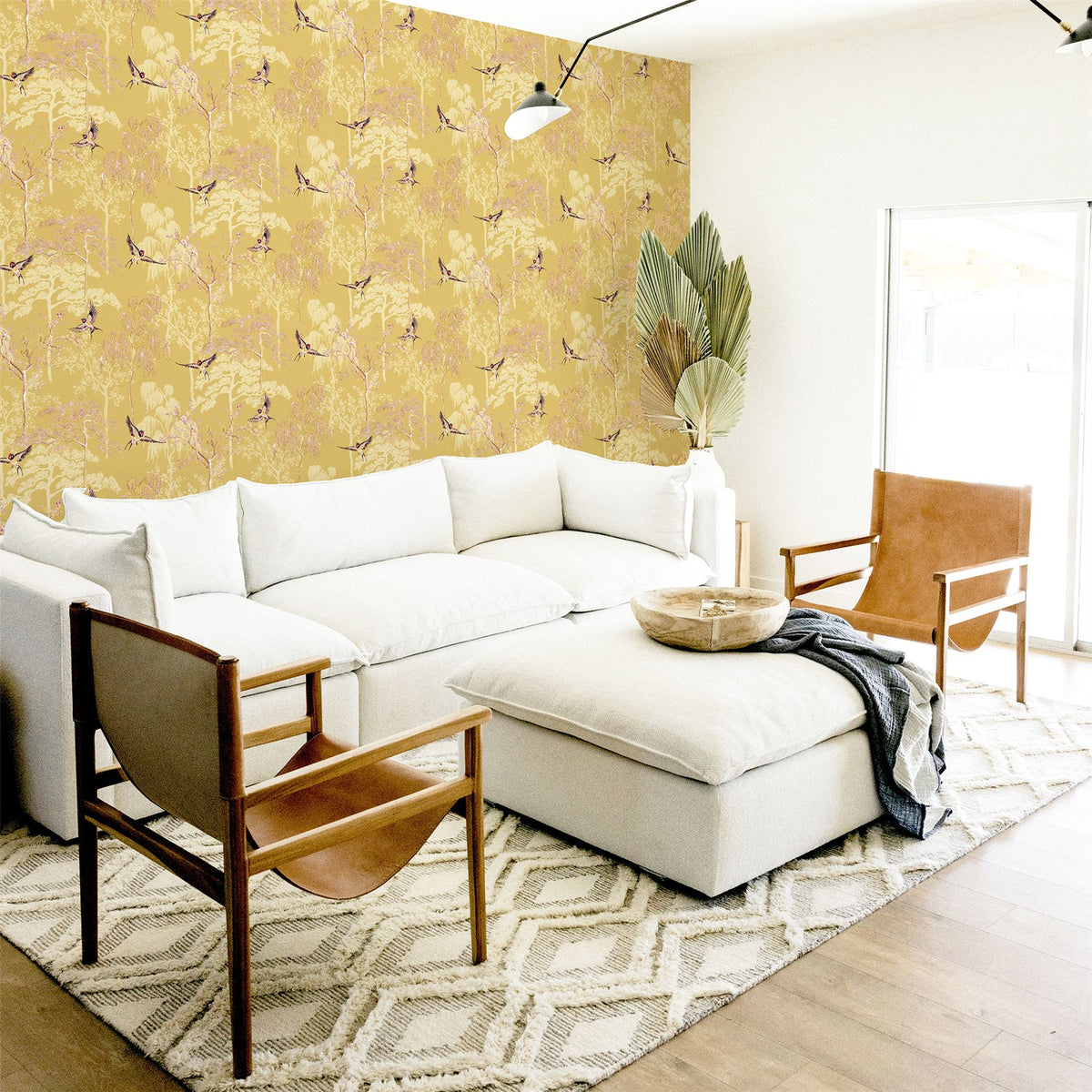 Japanese Garden Ochre Wallpaper image 5