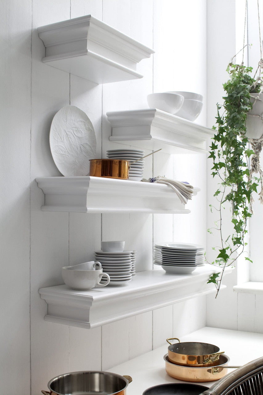 47" Classic White XL Floating Wall Shelf-4