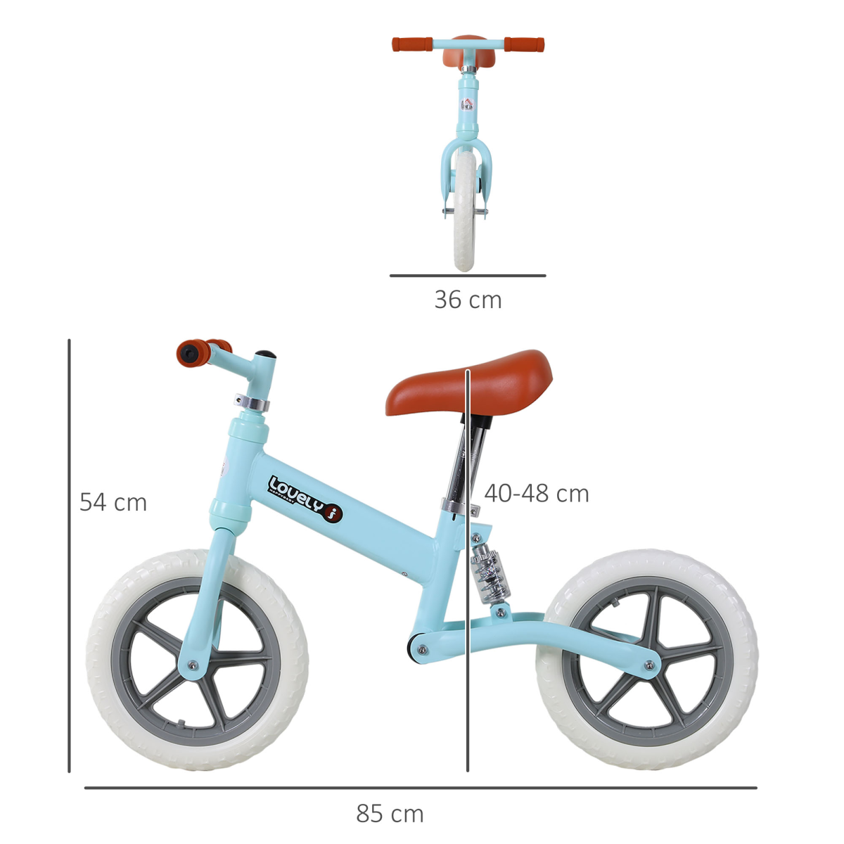 Kid Balance Bike Children Bicycle Adjustable Seat 2-5 Years No Pedal