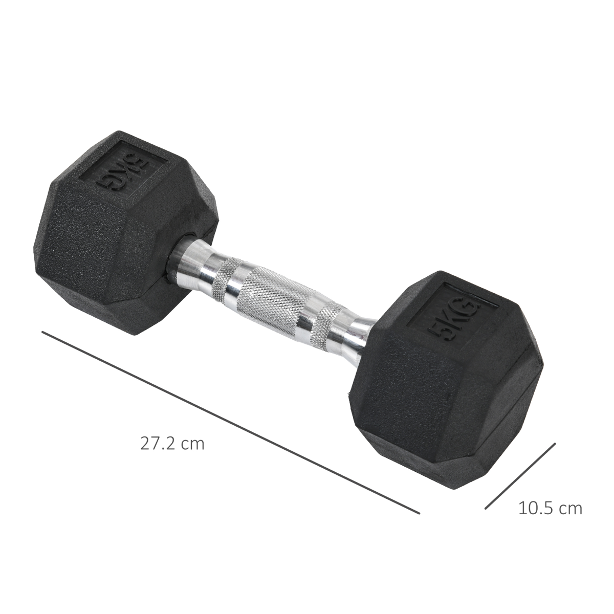 Hexagonal Dumbbells Kit Weight Lifting Exercise for Home Fitness 2x5kg