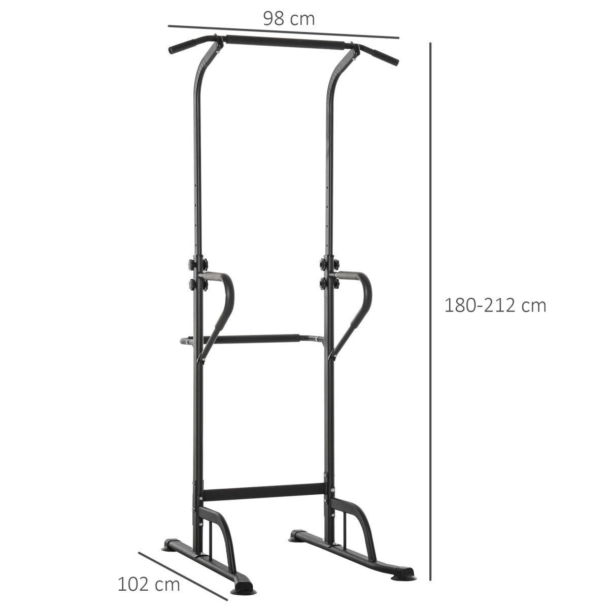 Power Tower Dip Station Pull Up Bar Multi-Function Push Up Equipment Home Gym