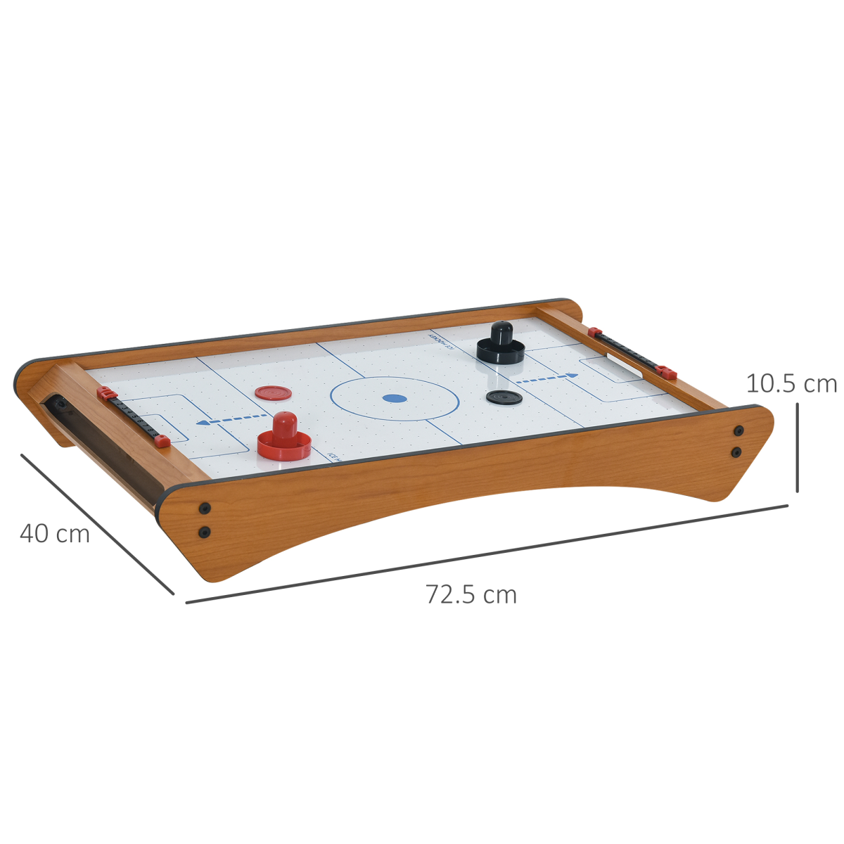 Mini Air Hockey Tabletop Game with 2 Pucks Pushers Fan Scoreboard