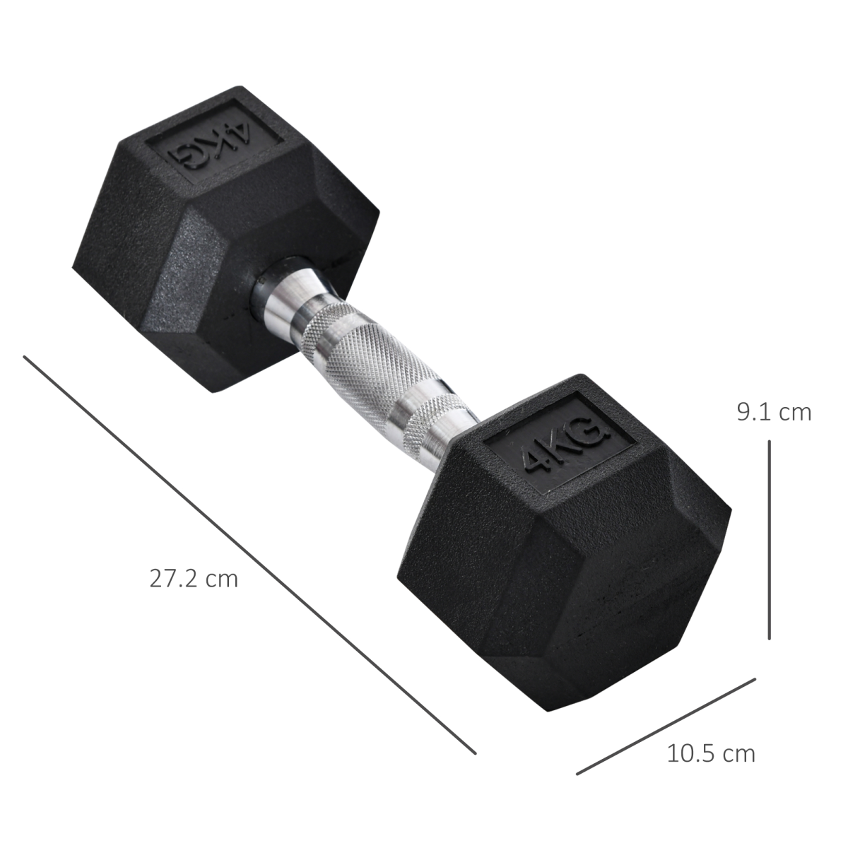 Hexagonal Dumbbells Kit Weight Lifting Exercise for Home Fitness 2x4kg