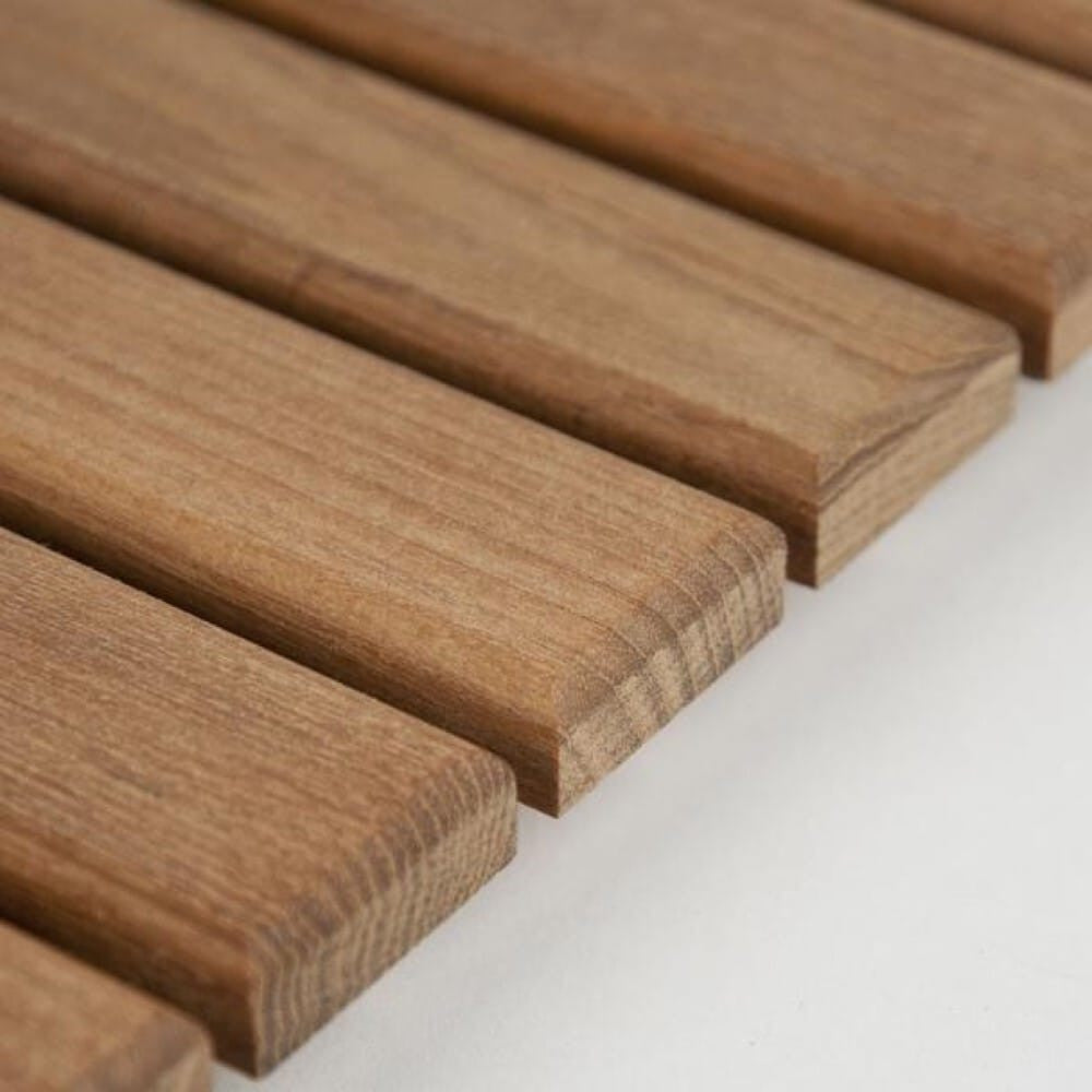 32" Premium Teak Shower Bath Mat-1