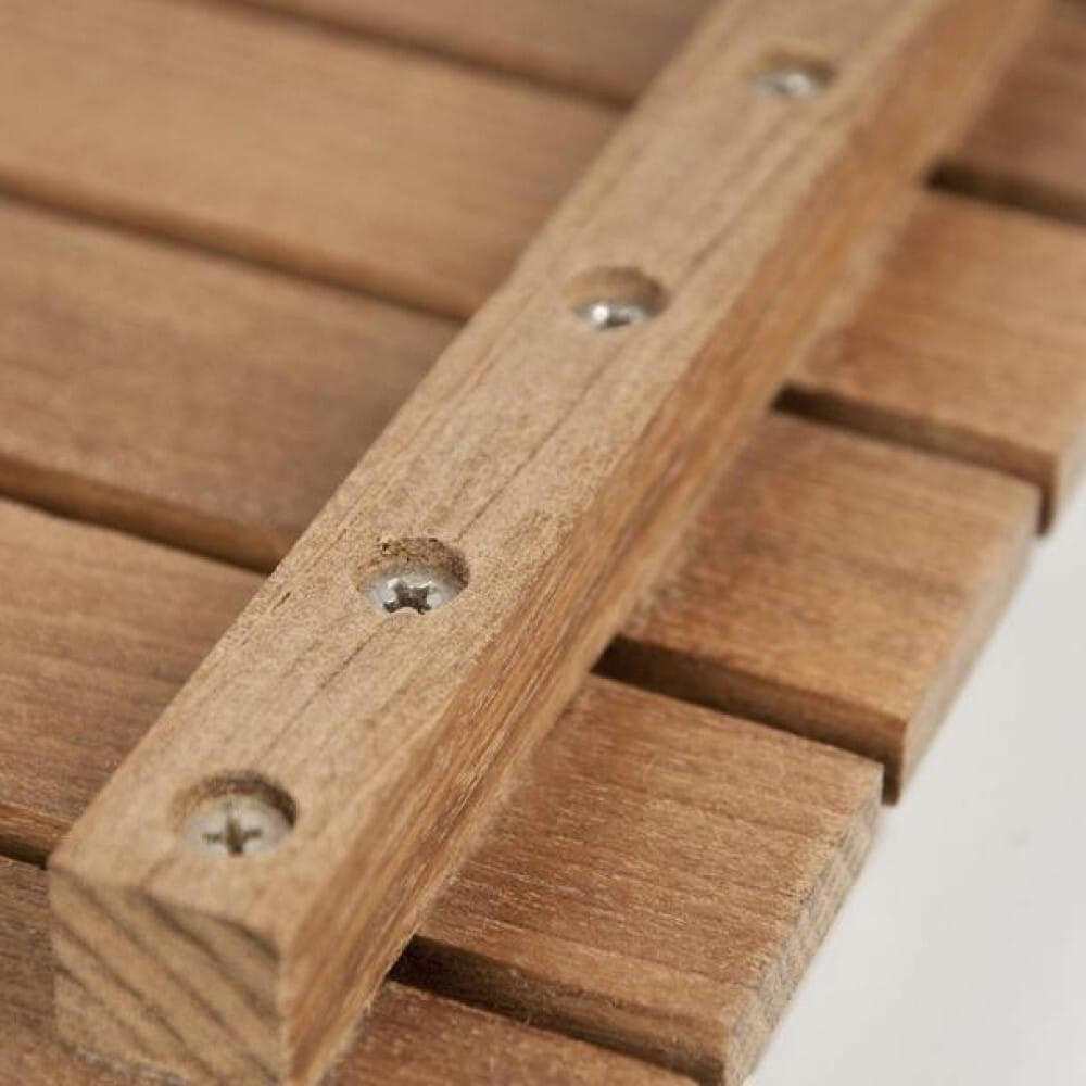32" Premium Teak Shower Bath Mat-2