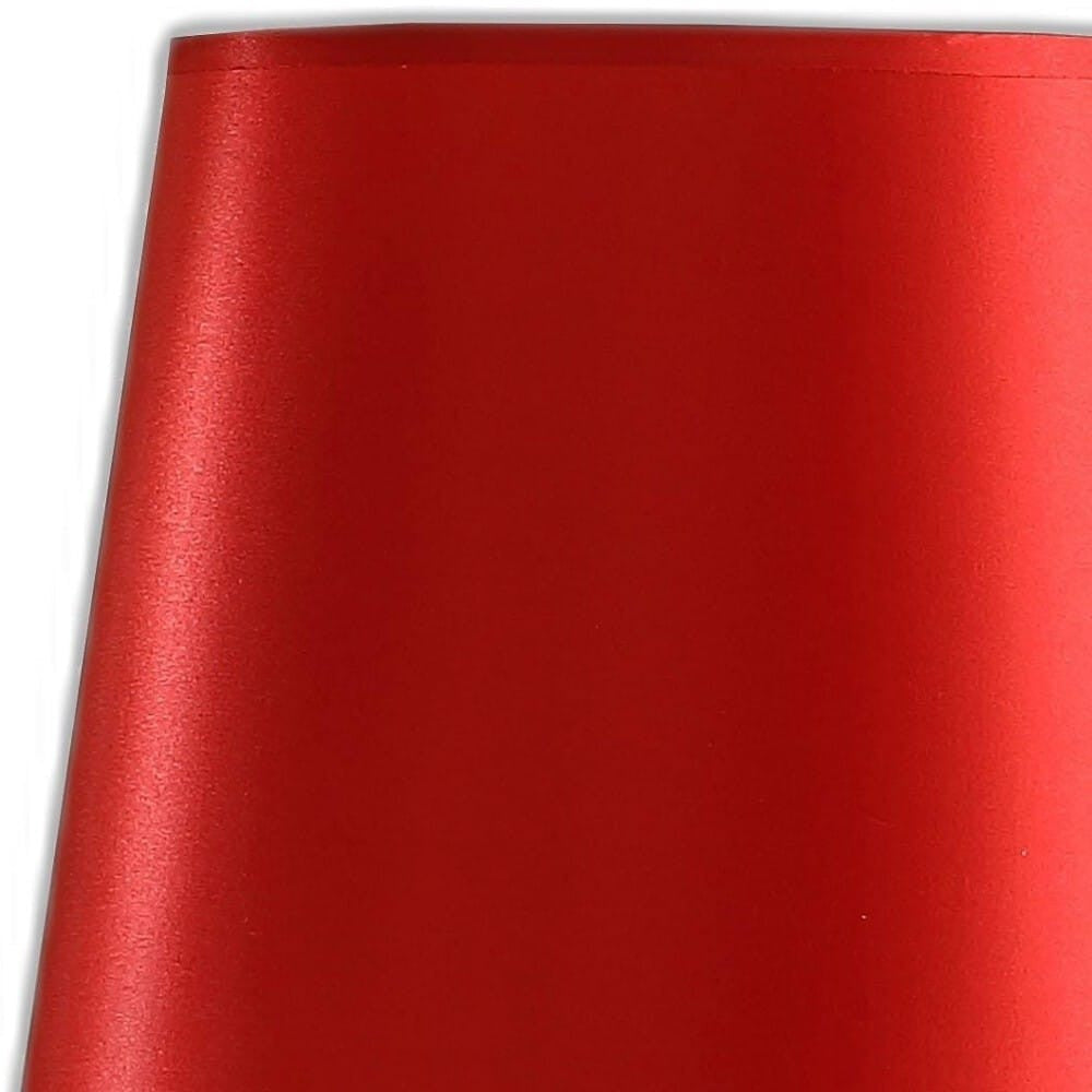 21" Red Bedside Table Lamp With Red Empire Shade-2