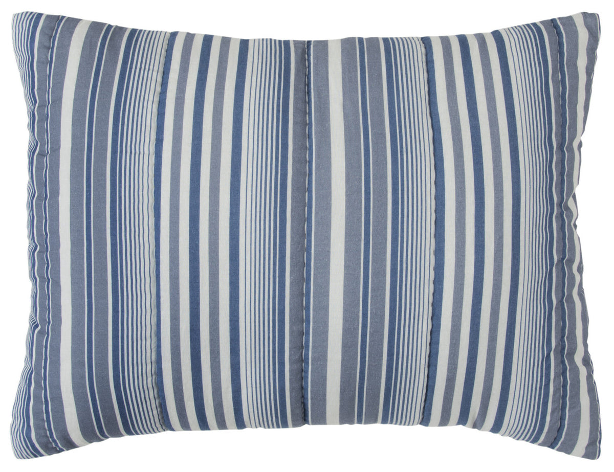 Multi Blues King 100% Cotton 300 Thread Count Machine Washable Down Alternative Comforter-4