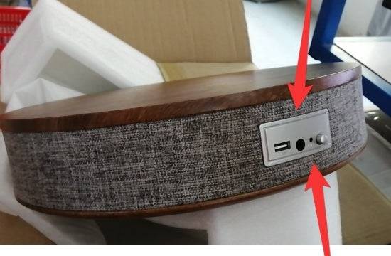 Round Speaker Table Charger-2