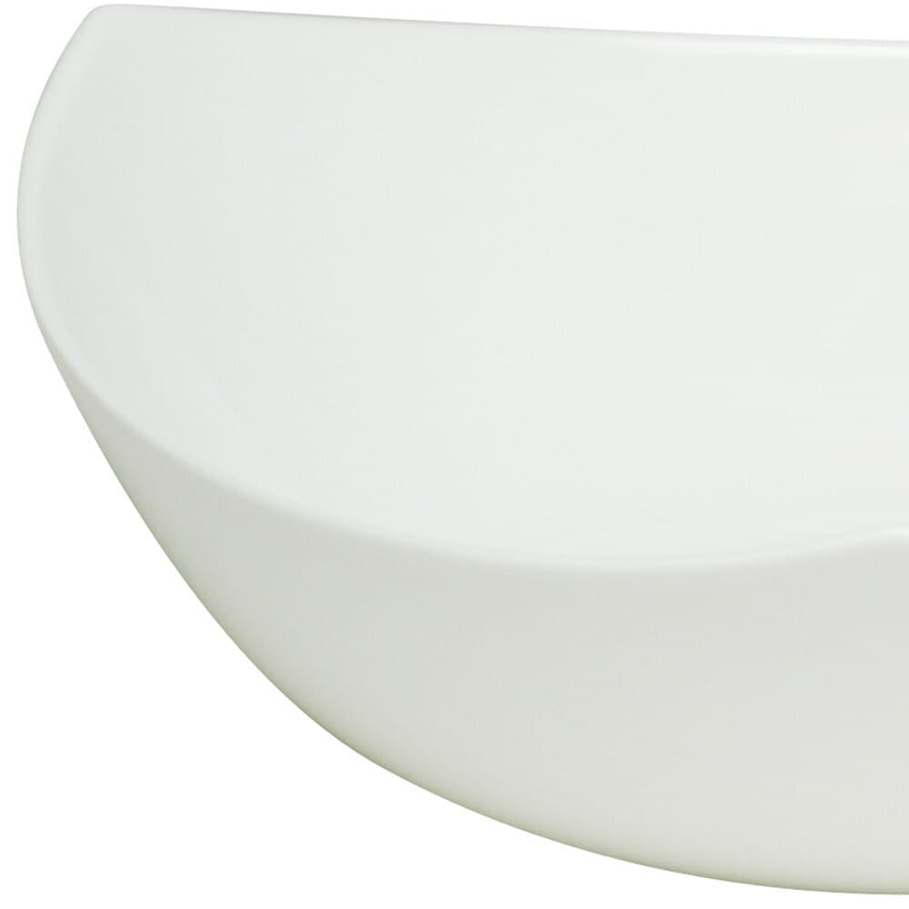 White Six Piece Triangle Bone China Service For Six Bowl Set-2