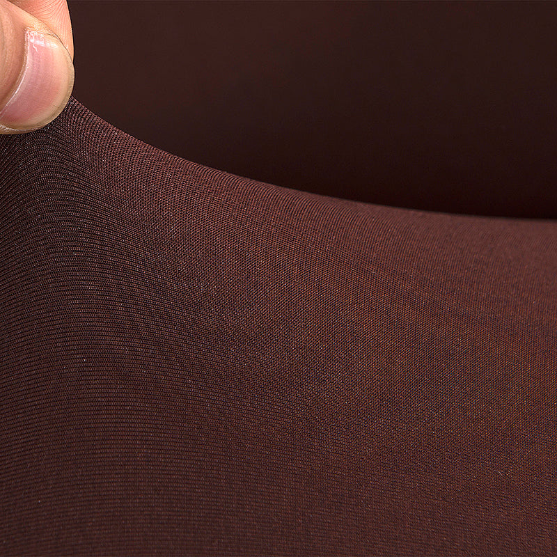 2 Seater Sofa Cover Brown, Stretch Spandex Slipcover for Loveseat image 2
