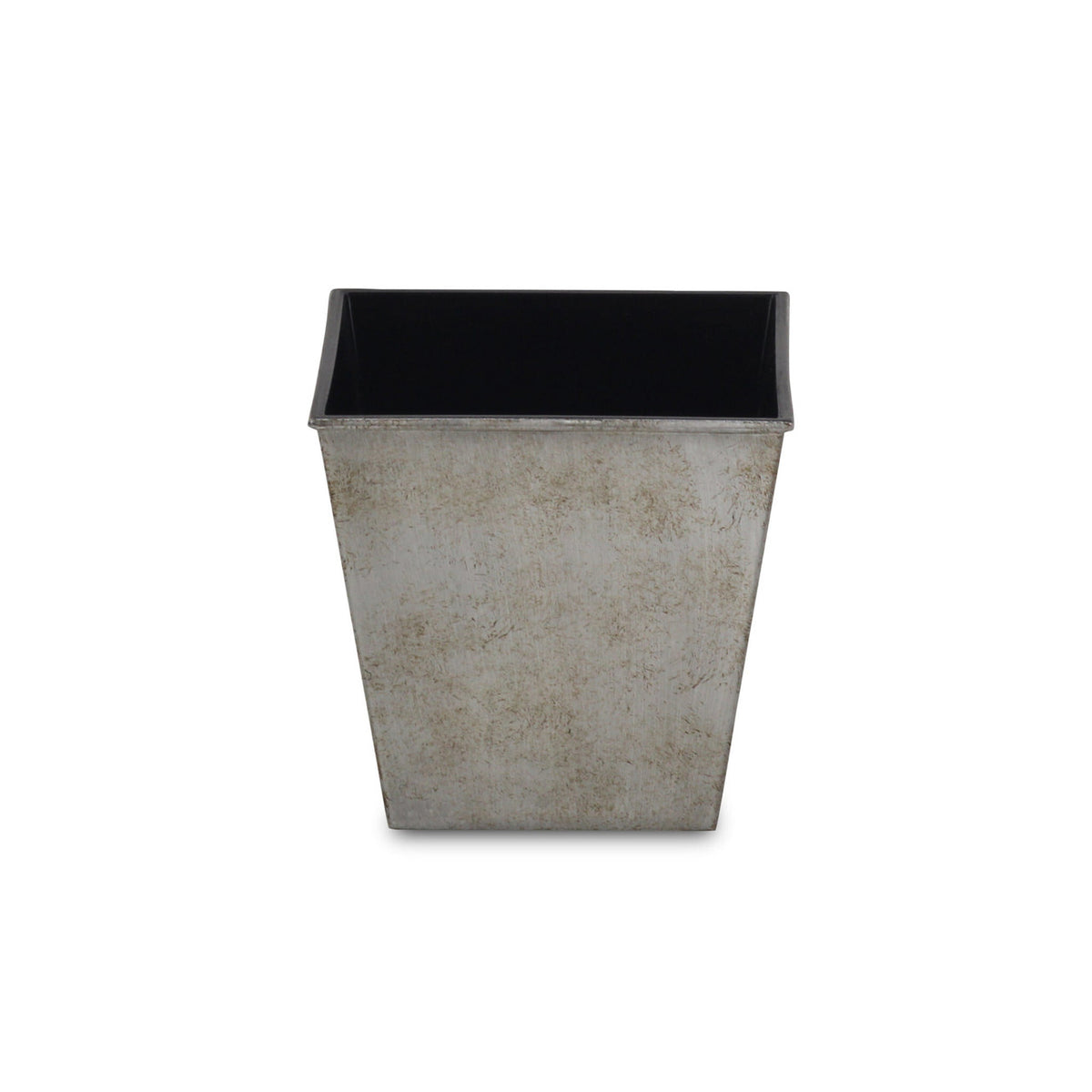 5" Gray Recycled Plastic Indoor Outdoor Square Pot Planter