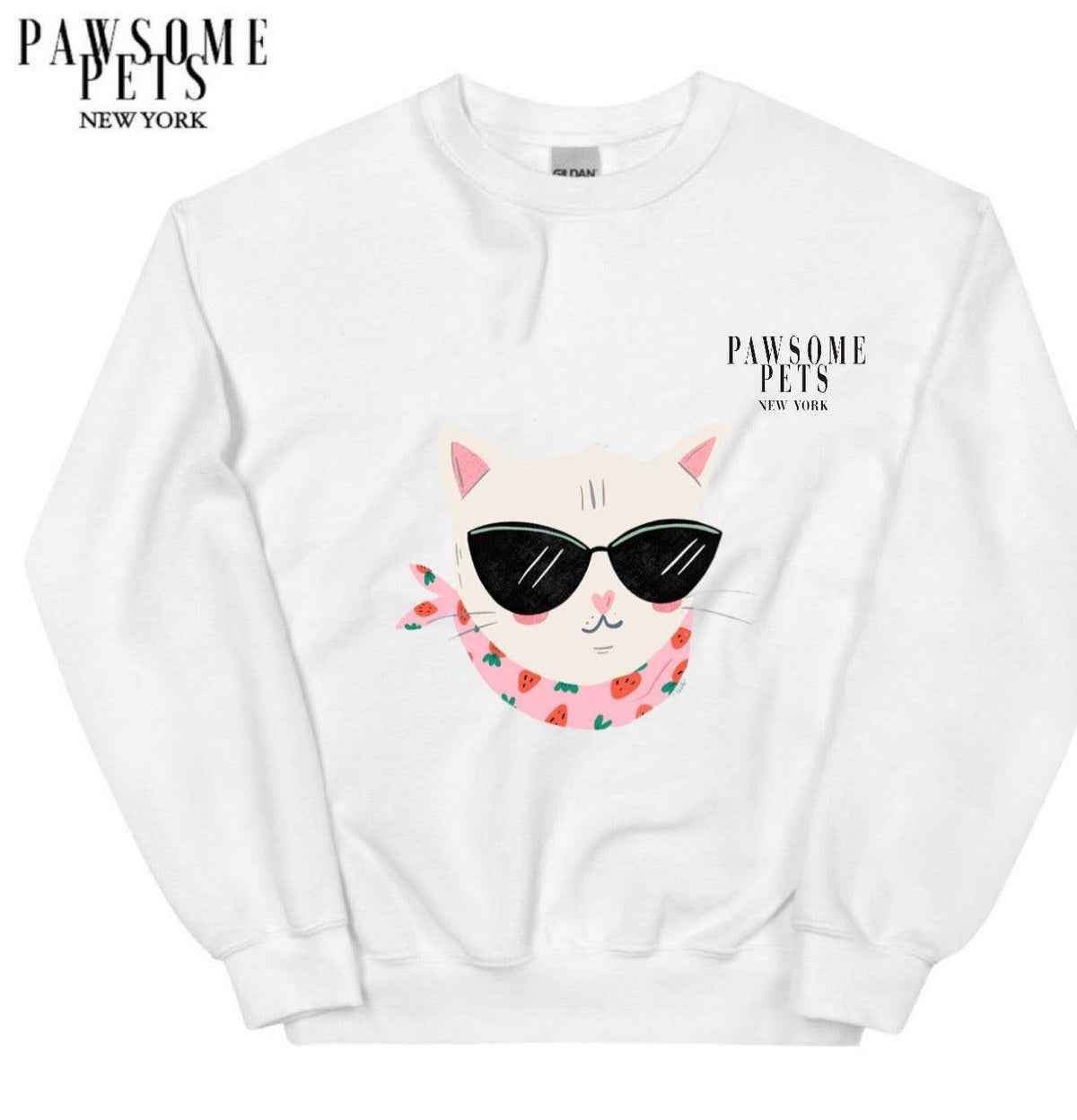 SWEATSHIRT - COOL CATS - STRAWBERRIES-0