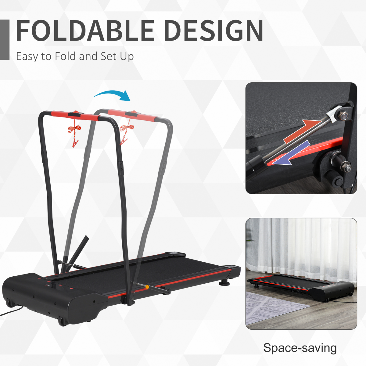 Walking Machine with LED Display and Remote Control Exercise Jogging Fitness