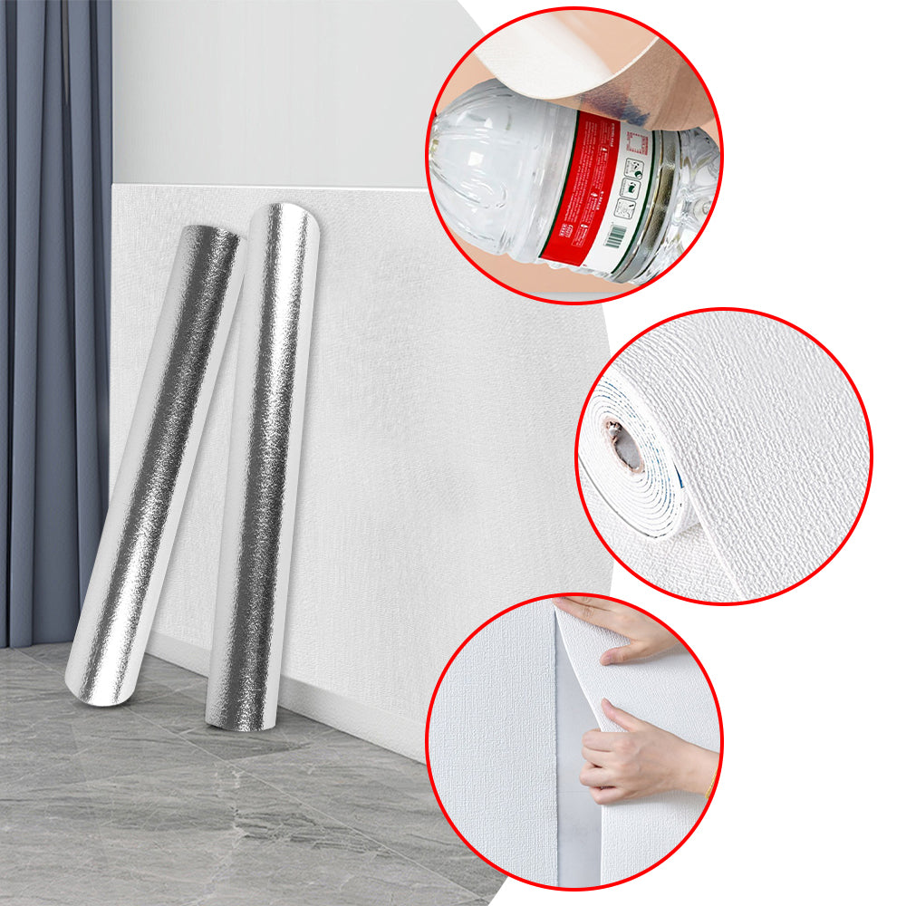 Self Adhesive Wallpaper Linen Effect, Waterproof Peel and Stick Wall Roll image 8