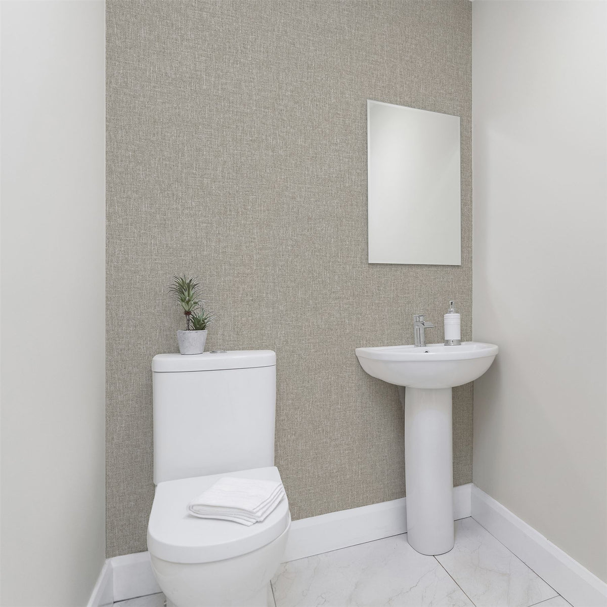 Country Plain Taupe Wallpaper image 3