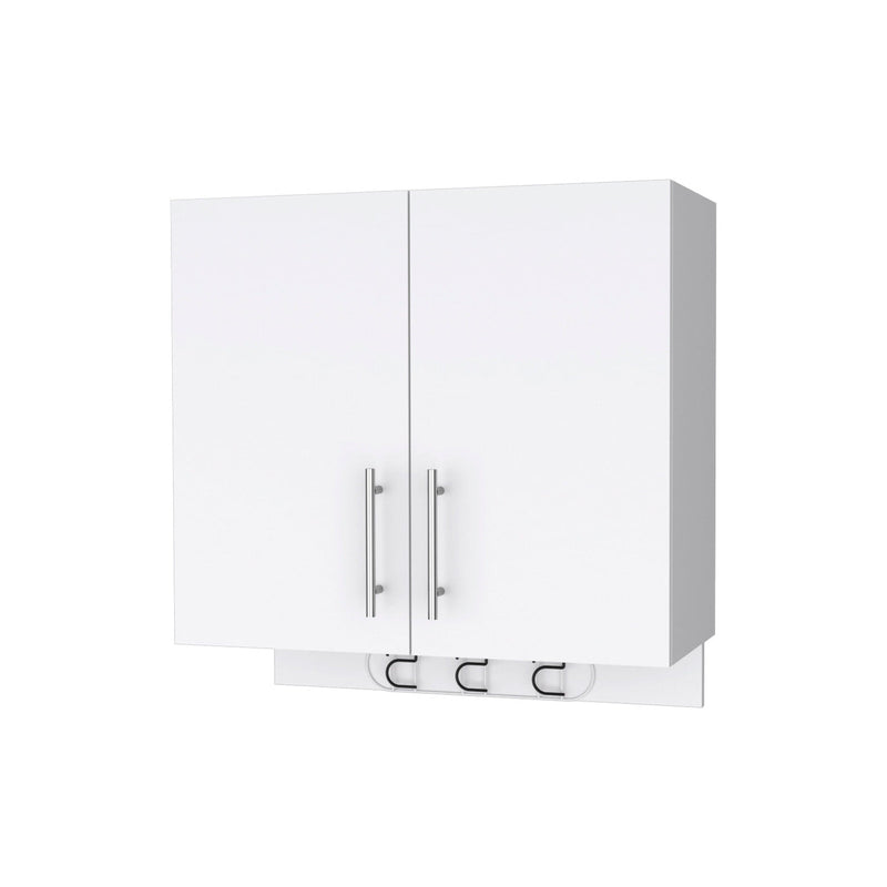 26" White Accent Cabinet With One Shelf-0