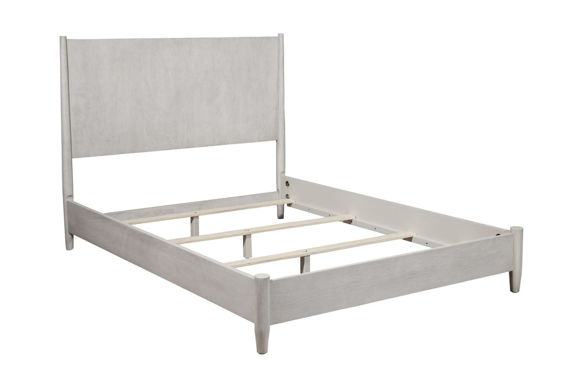 Gray Solid and Manufactured Wood King Bed-1
