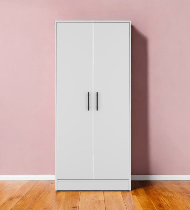 Two Piece White Bedroom Set-0
