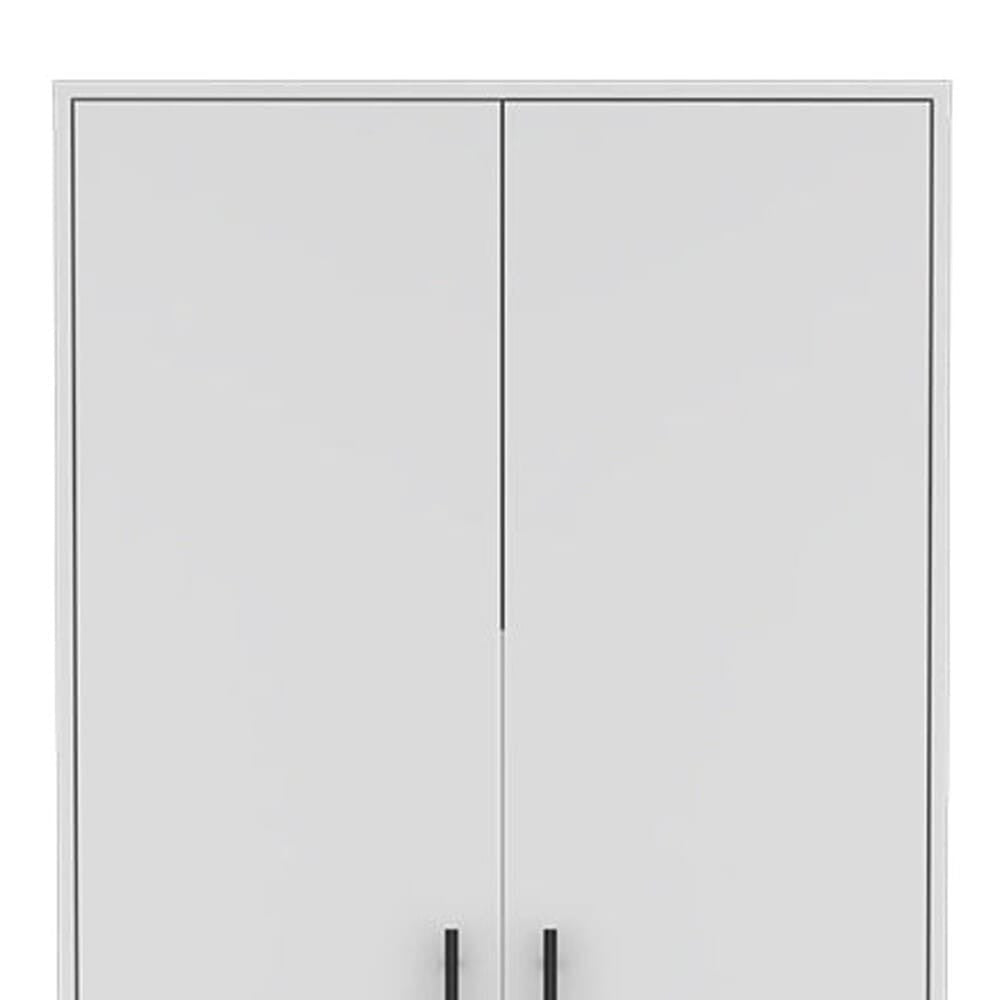Two Piece White Bedroom Set-1