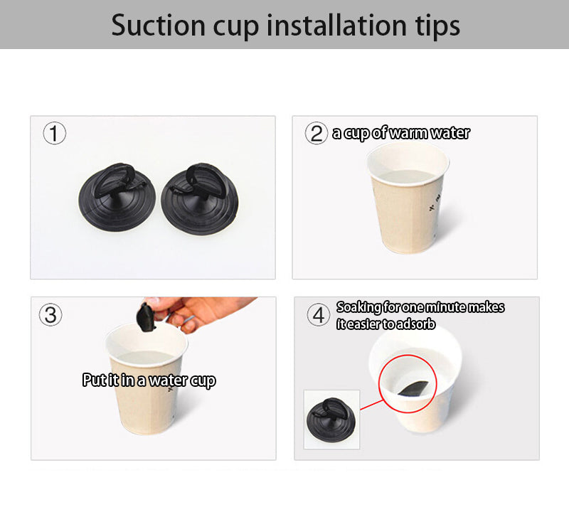 Car Sun Shades 2 Pack, Foldable Mesh Rear Window Shades with Suction Cups image 4