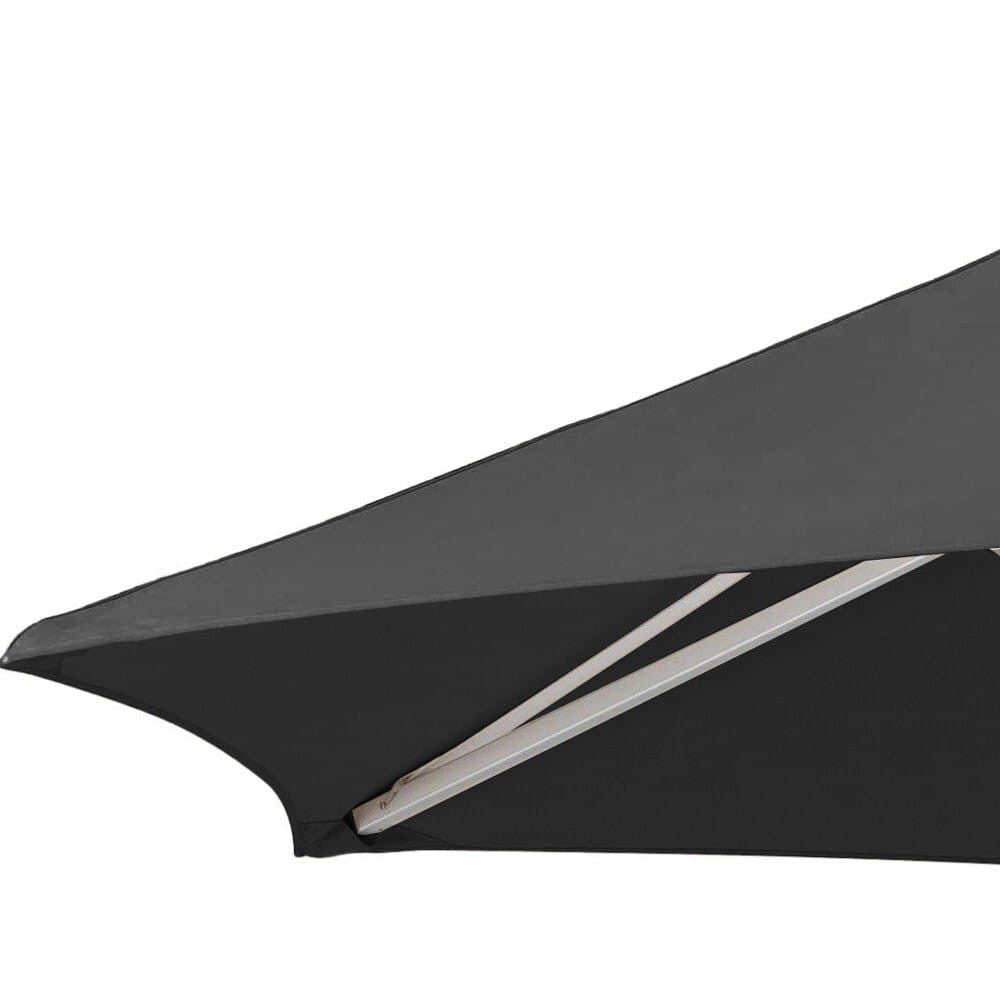 9' Black Polyester Round Market Patio Umbrella-2
