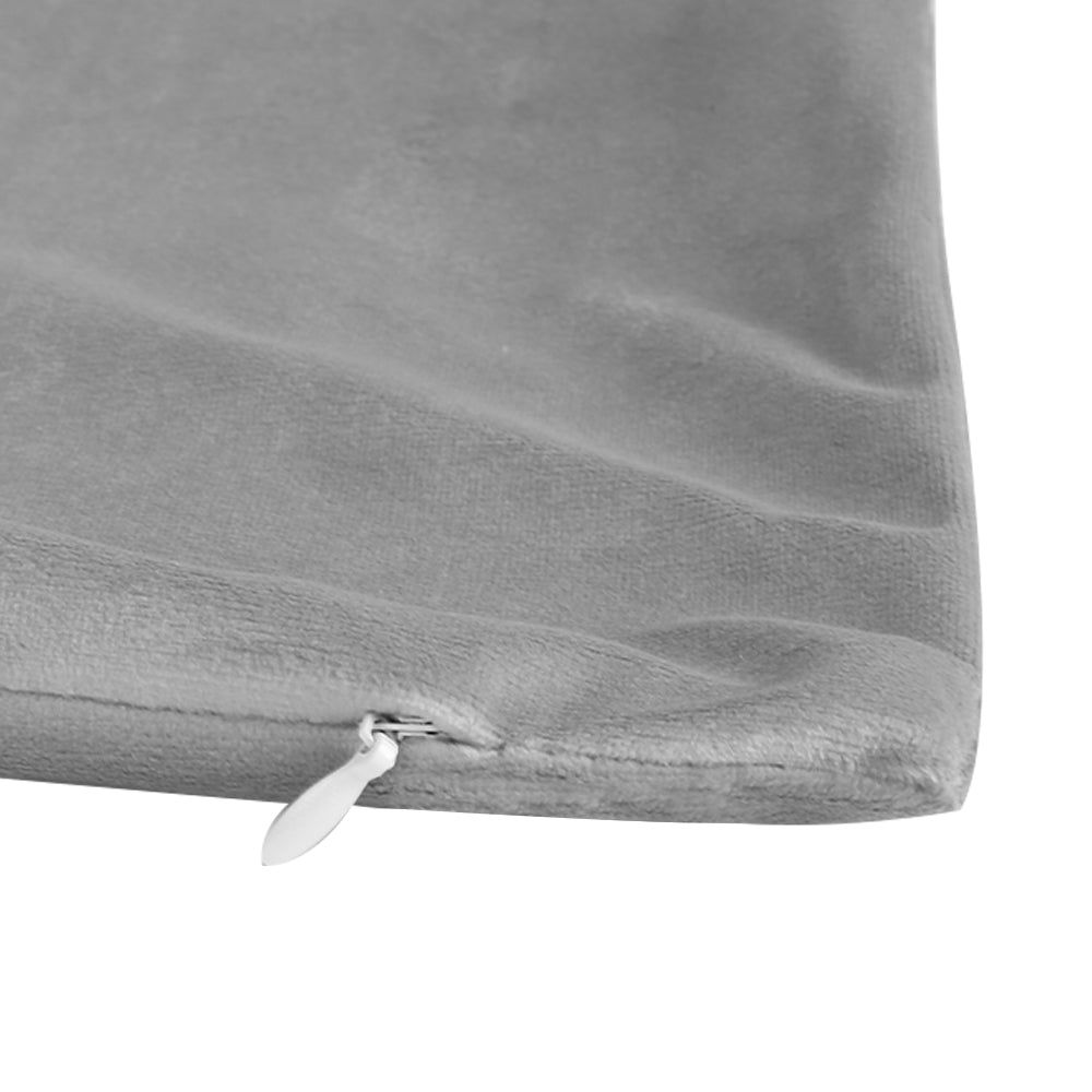 Velvet Cushion Covers Silver 4 Pack, 45 x 45cm Square Pillow Covers image 14