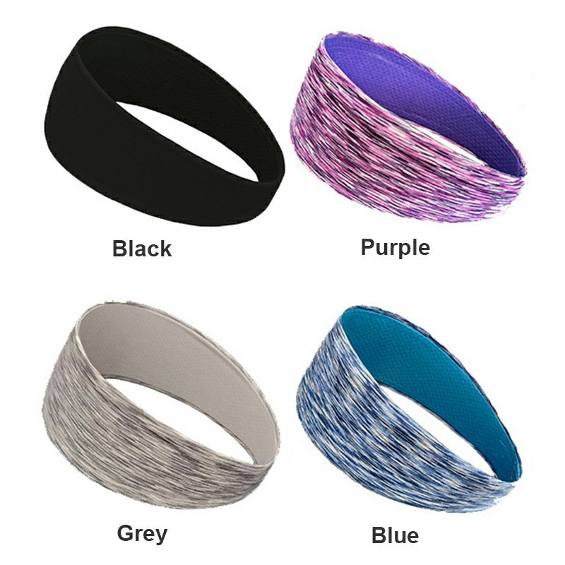 Sports Headband Black, Unisex Sweatband for Running, Yoga and Gym image 7