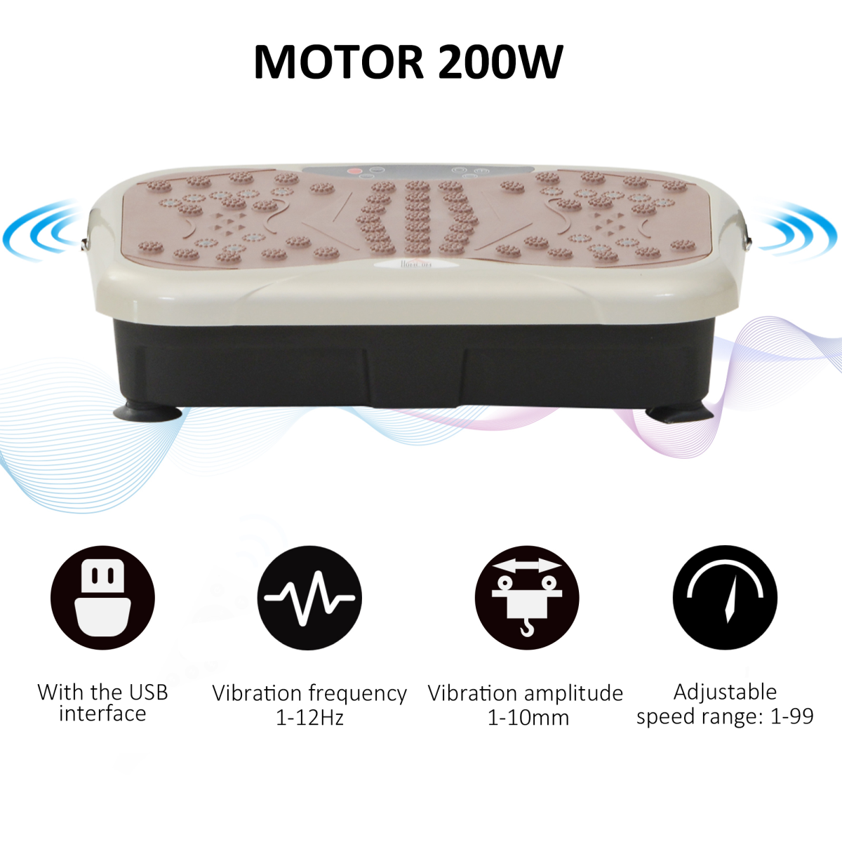 Vibration Plate Machine Fitness Body Shaper Slim Trainer Home Gym