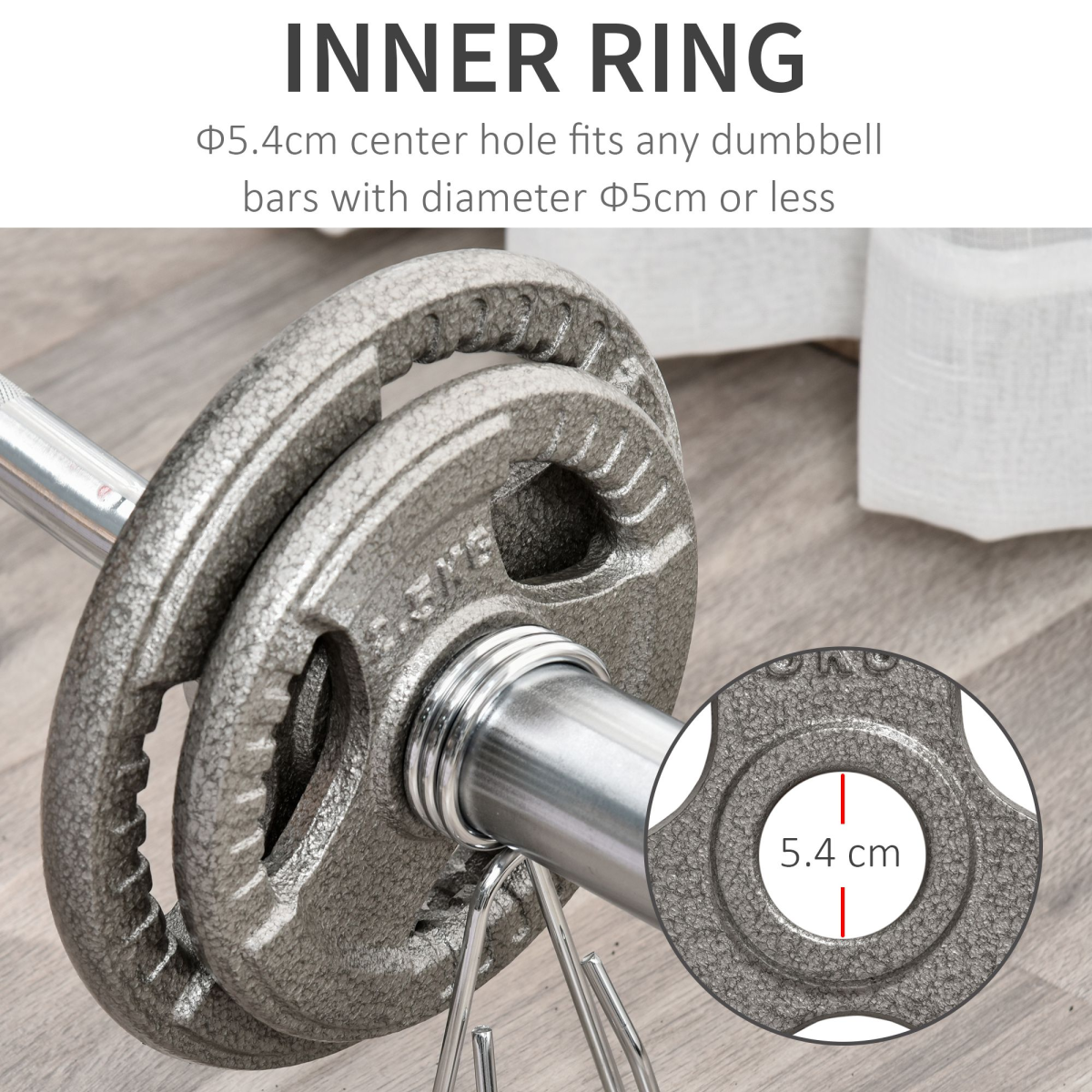 2" Olympic Weight Plates Sets for StrengthTraining with Weight 2 x 5kg, 2 x