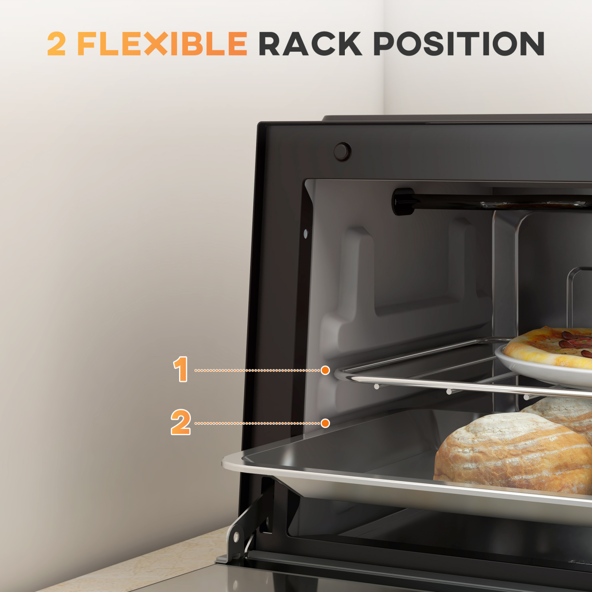 Mini Oven, 9L Countertop Electric Grill, Toaster Oven 750W