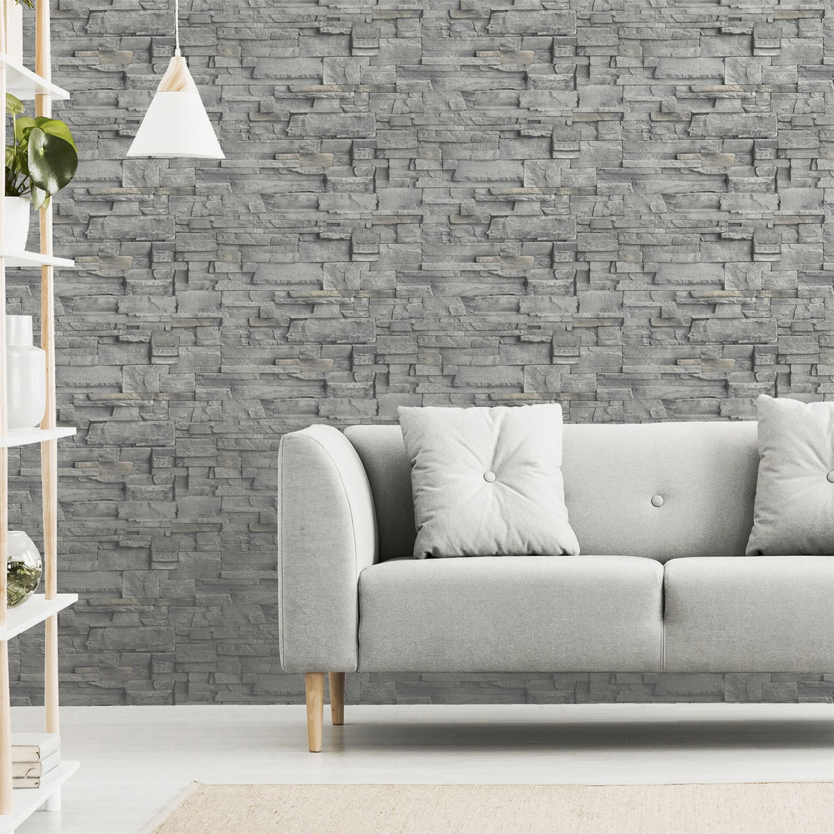 Slate Wall Grey Wallpaper image 6