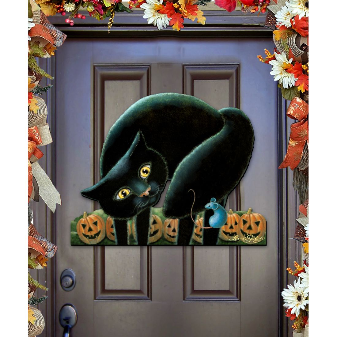 Trick or Treat Halloween Door Decor by Laura Seeley - Thanksgiving Halloween Decor - 8512056H-0