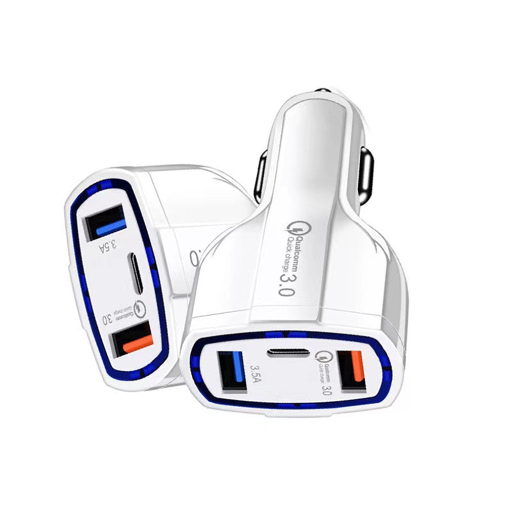 Car Charger White 48W, Dual USB and USB C PD Fast Charger for Phones and Tablets image 6