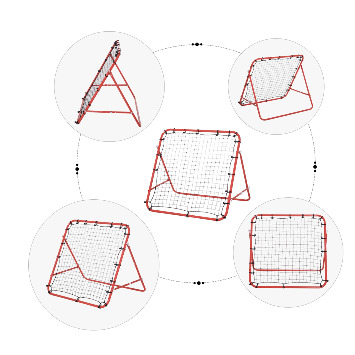Rebounder Net Practise Goal Play Kids Adults Baseball Soccer Training
