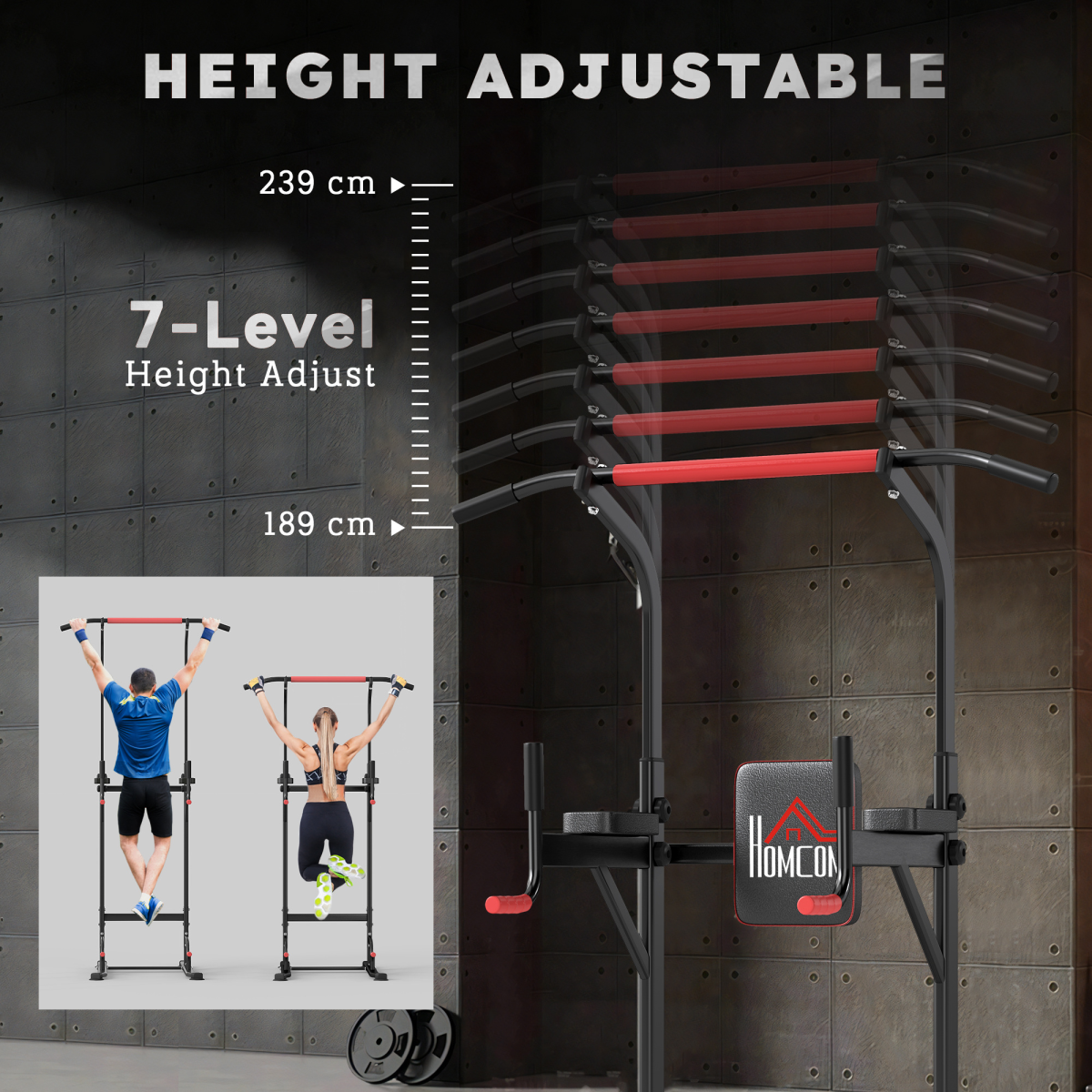 Power Tower Station Pull Up Bar for Home Gym Workout Equipment
