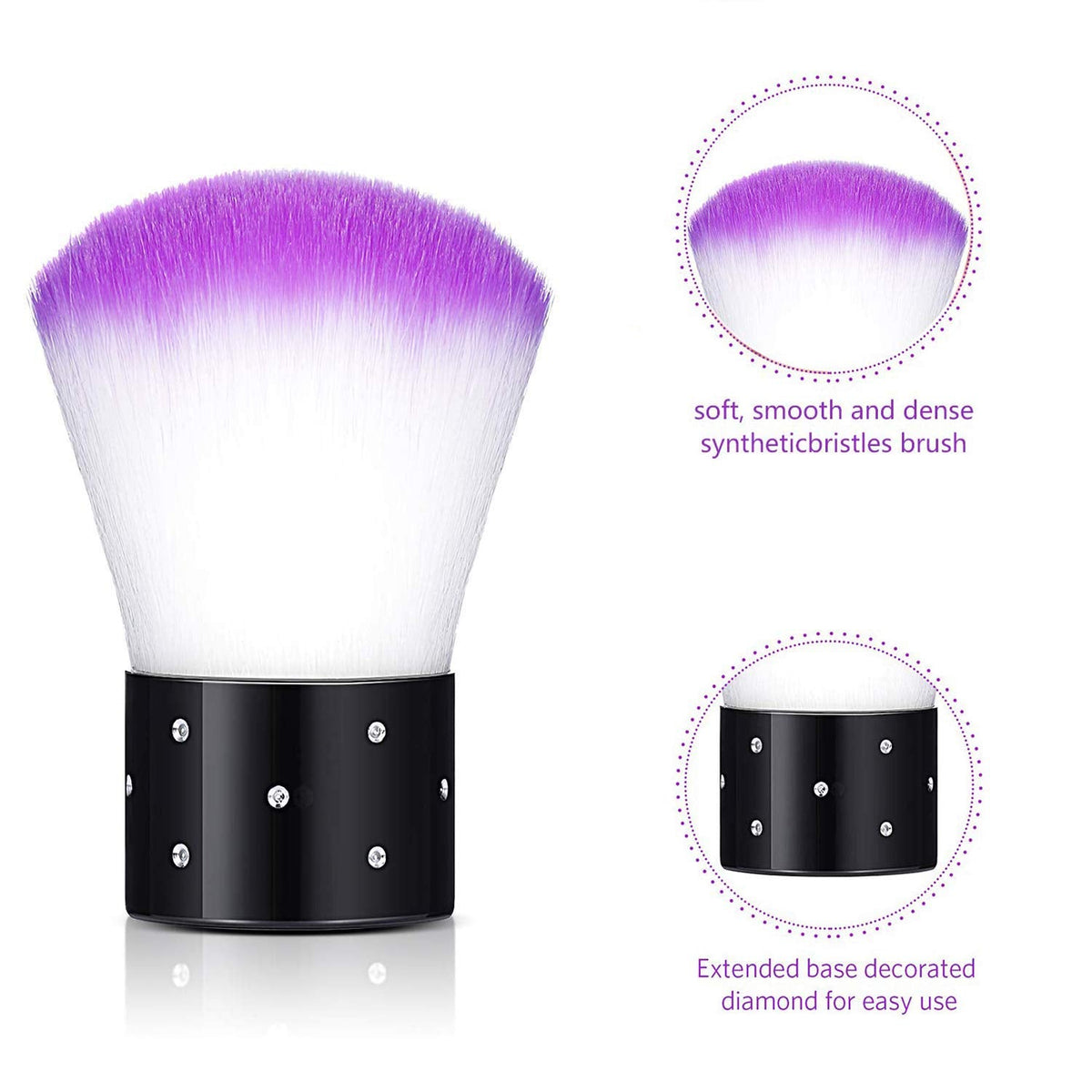 Nail Dust Remover Brush, 1 pc-3